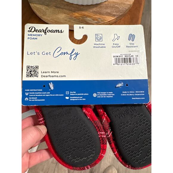 Kids Lil' Bear Buffalo Check Clog Slipper Size 5/6 - Picture 3 of 4